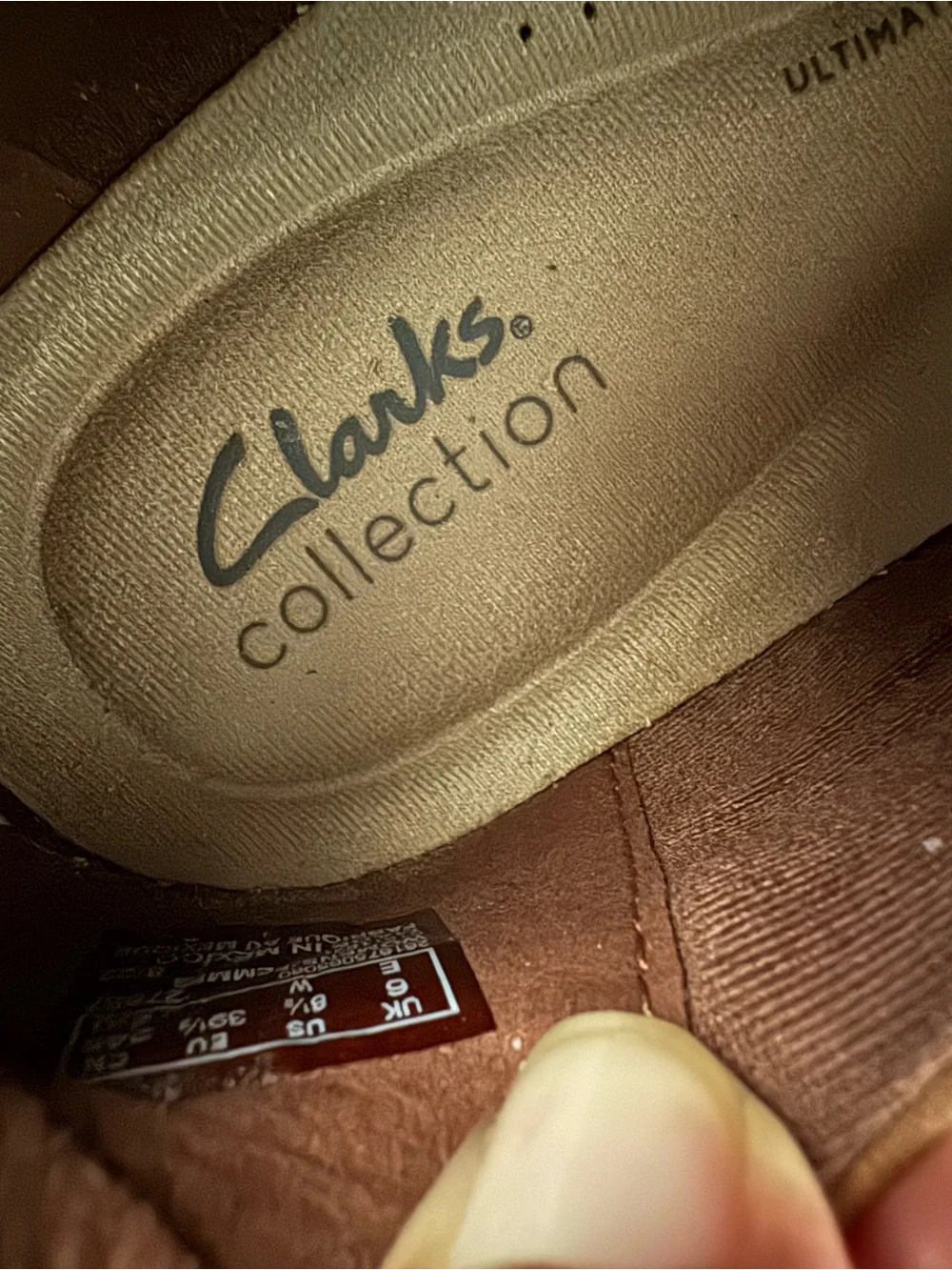 Clarks Women's Cora Ashley Dark Tan Leather Loafer - Picture 7 of 7